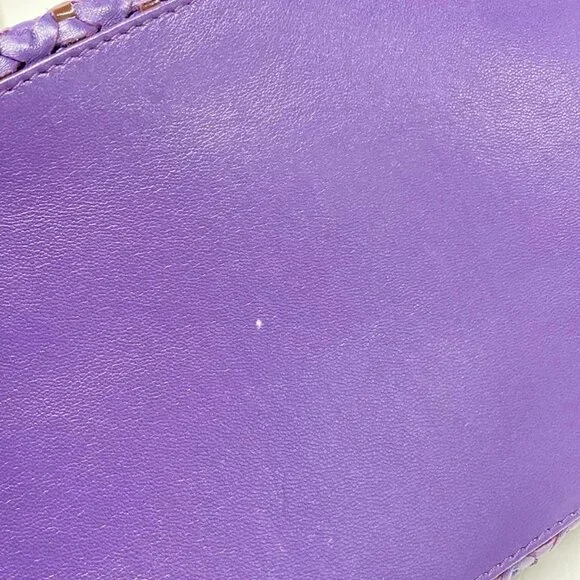 Auth DIOR/ChristianDior - Purple Leather Patent Leather Tote Bag - Picture 15 of 15